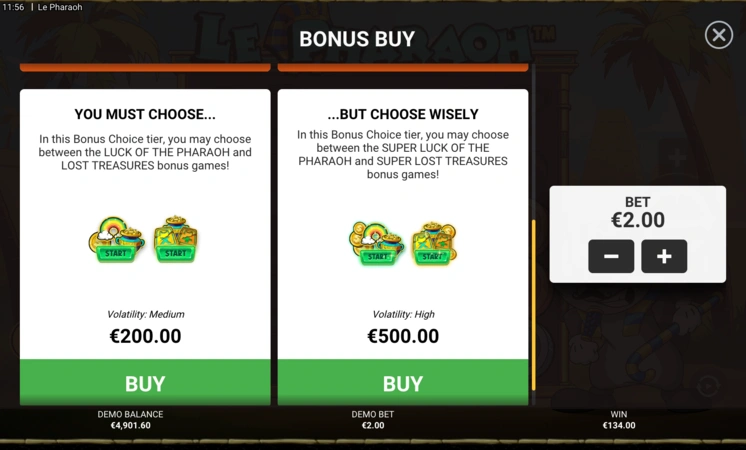 Feature Buy Slot Le Pharaoh